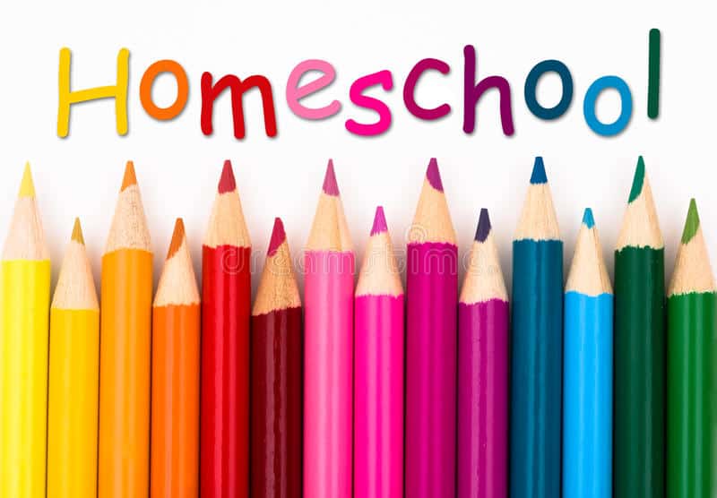 pencils with homeschool written
